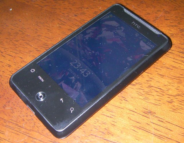 HTC Aria 画面ロック時